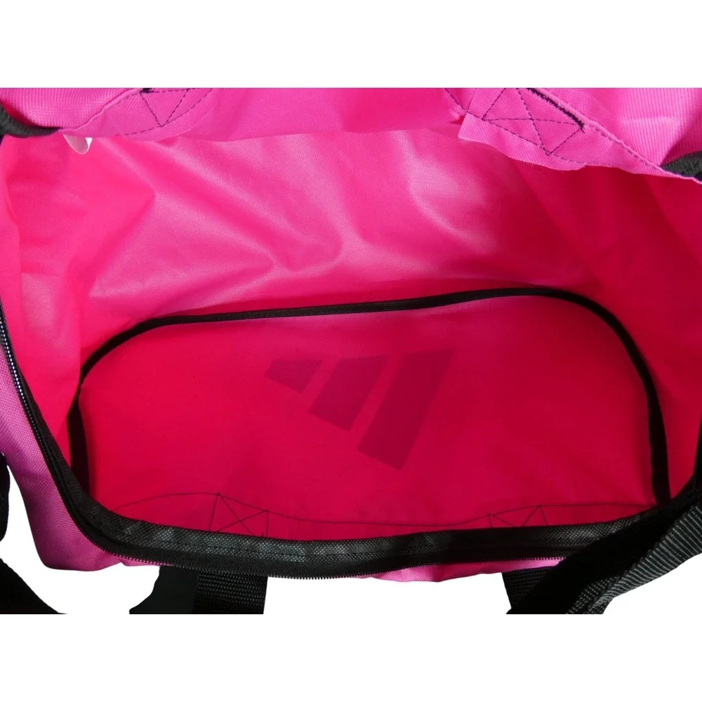 Adidas Power Gym Small Duffle Bag Intense Pink Black‎ Logo Sports Travel